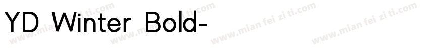 YD Winter Bold字体转换